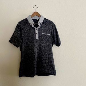 State and liberty brand dark grey polo